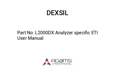 L2000DX Analyzer specific ETI User Manual